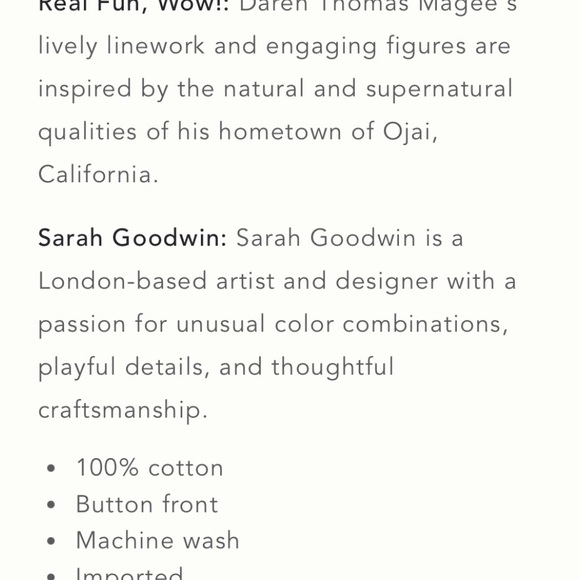 Anthropology long sleeve flannel PJ shirt. Floral Print Pajama shirt. - Picture 6 of 6